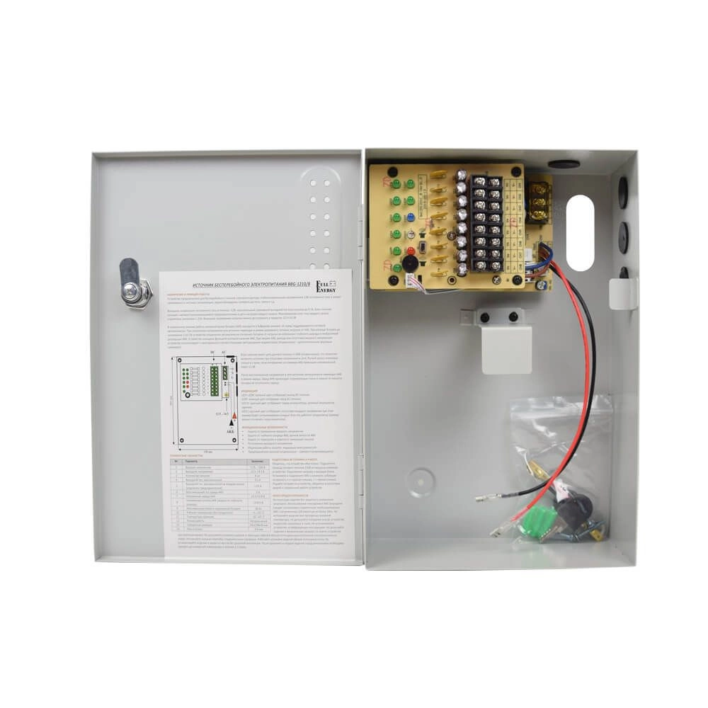 Комплект блок бесперебойного питания Full Energy BBG-1210/8 + аккумулятор 12В 18Ач Full Energy FEP-1218 - Фото 4